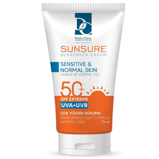 Dermo Clean Sunsure Sensitive SPF50 Sunscreen Cream 75 ml - 1