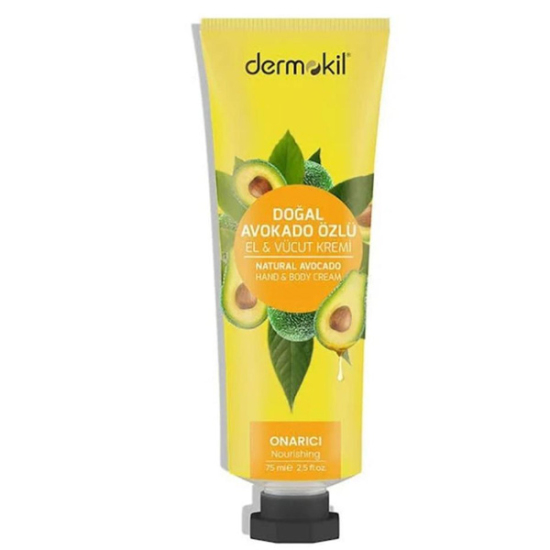 Dermokil Doğal Avokado Yağlı El ve Vücut Kremi 75 ml - 1