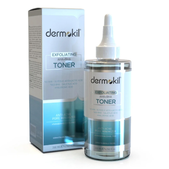 Dermokil Exfoliating AHA BHA Niacinamide Tonik 200 ml - 1