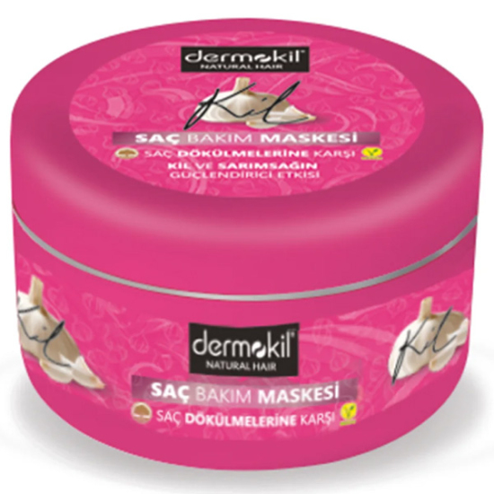 Dermokil Natural Hair Kil ve Sarımsak Saç Bakım Maskesi 300 gr - 1