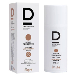 Dermoskin Be Bright SPF 50 Likit Fondöten 33 ML Medium - Dermoskin