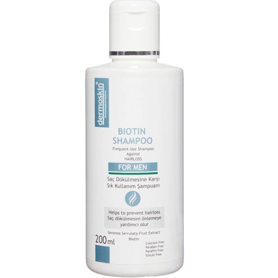 Dermoskin Biotin Shampoo For Men 200 ML Erkeklere Özel Dökülme Önleyici Şampuan - 2