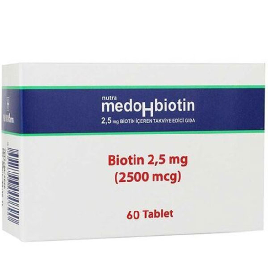 Dermoskin Medohbiotin Biotin 2,5 mg 60 Tablet Biotin Takviyesi - 1