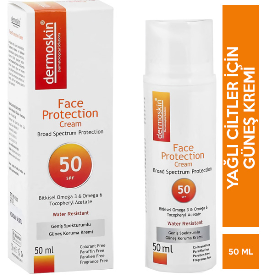 Dermoskin Face Protection Krem Spf 50 50 ML Su Bazlı Güneş Kremi - 1