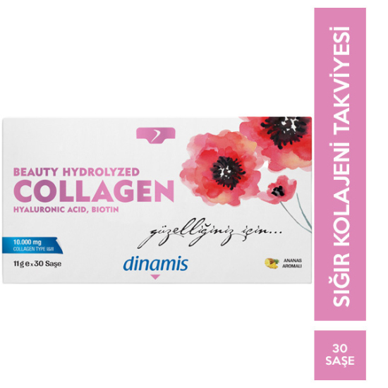Dinamis Beauty Hydrolyzed Collagen 11 gr 30 Saşe Ananas Aromalı - 1