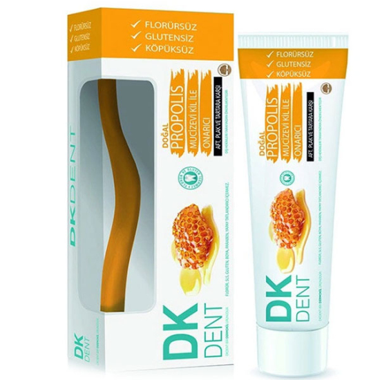 DK Dent 7 Propolis Diş Macunu 75 ml Diş Fırçası Hediyeli - 1