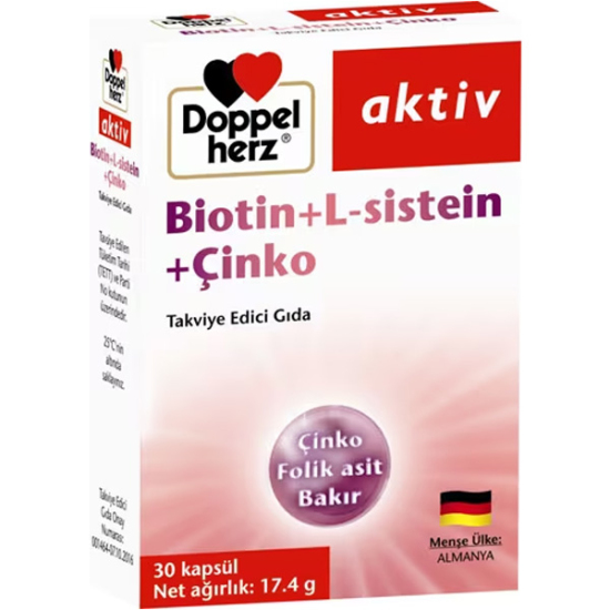 Doppelherz Biotin L-Sistein Çinko 30 Kapsül - 1