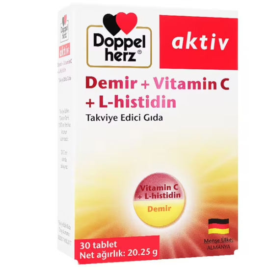 Doppelherz Demir + Vitamin C + L-Histidin 30 Tablet - 1
