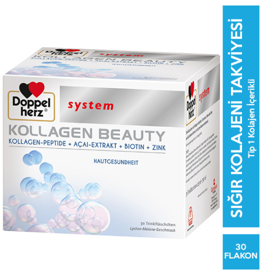 Doppelherz Kollagen System Beauty 750 ml 30 Flakon Kolajen Takviyesi - 1