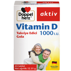 Doppelherz Vitamin D 1000 IU 45 Tablet - Doppelherz
