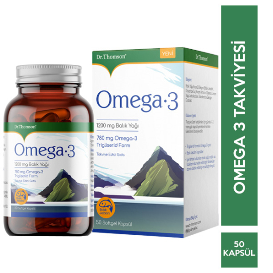 Dr Thomson Omega 3 Balık Yağı 1200 mg 50 Kapsül - 1