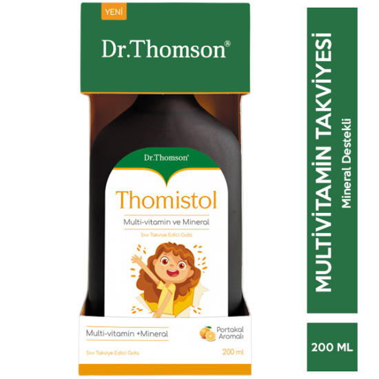 Dr Thomson Thomistol Multivitamin ve Mineral Şurup 200 ML - 1