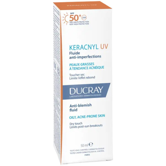 Ducray Keracnyl UV Fluide Anti Imperfections Spf 50 50 ML - 2