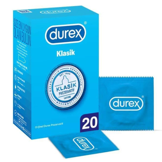Durex Klasik Prezervatif 20 Adet - 1