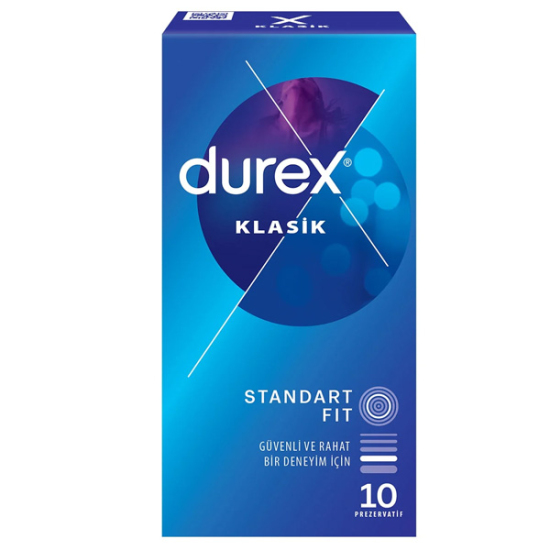 Durex Klasik Prezervatif 10 Adet - 1
