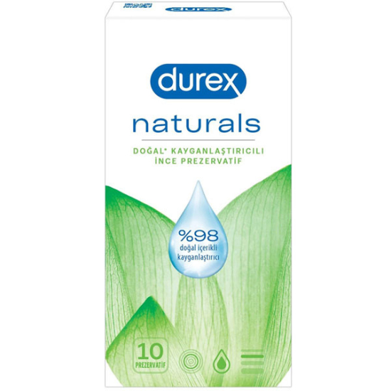 Durex Naturals 10 Adet Prezervatif - 1