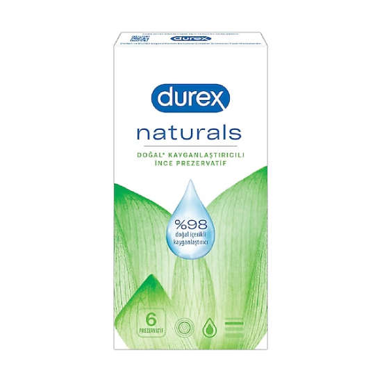 Durex Naturals Prezervatif 6 Adet - 1