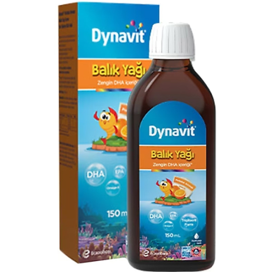 Dynavit Balık Yağı Şurubu Portakal Aromalı 150 ML - 1