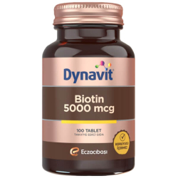 Dynavit Biotin 5000 mcg 100 Tablet - Eczacıbaşı