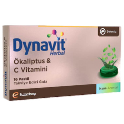 Dynavit Herbal Mentol ve Okaliptus 16 Pastil - Eczacıbaşı