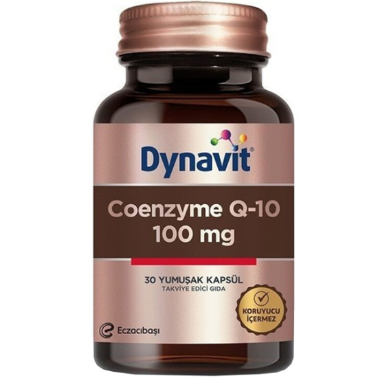 Dynavit Koenzim Q10 100 mg 30 Kapsül Gıda Takviyesi - 1