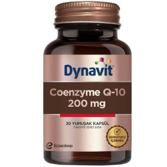 Dynavit Koenzim Q10 200 mg 30 Kapsül Gıda Takviyesi - 1