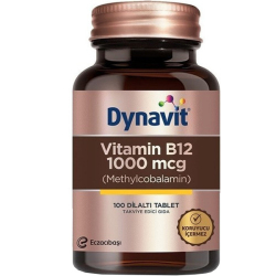 Dynavit Vitamin B12 1000 mcg 100 Tablet - Eczacıbaşı