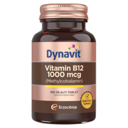 Dynavit Vitamin B12 1000 mcg 100 Tablet - Eczacıbaşı