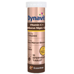 Dynavit Vitamin C Sambucus Nigra 15 Efervesan Tablet - Eczacıbaşı