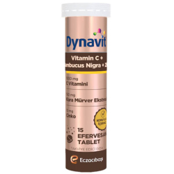 Dynavit Vitamin C Sambucus Nigra Çinko Efervesan 20 Tablet - Eczacıbaşı