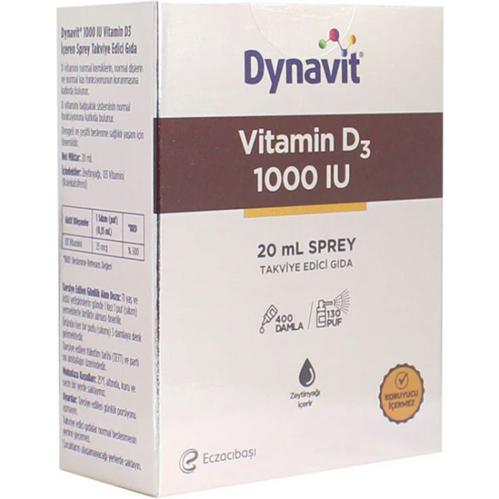 Dynavit Vitamin D3 1000 IU Sprey 20 ML - 2