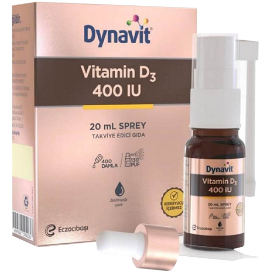 Dynavit Vitamin D3 400 IU Sprey 20 ML - 1