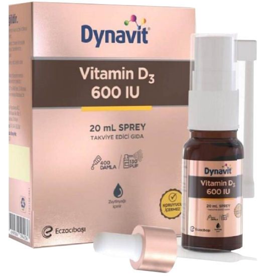 Dynavit Vitamin D3 600 IU Sprey 20 ML - 1