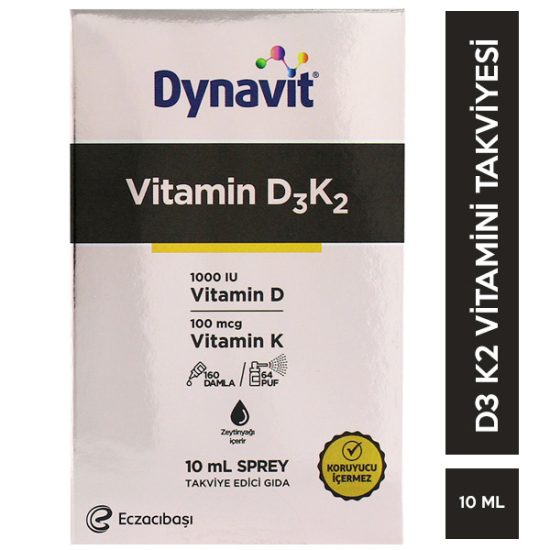 Dynavit Vitamin D3K2 Sprey 10 ML D3 K2 Vitamini - 1
