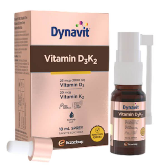 Dynavit Vitamin D3K2 Sprey 10 ML D3 K2 Vitamini - 1