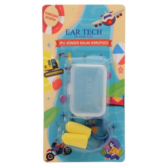 Ear Tech Kulak Tıkacı İpli Süngerli - 1