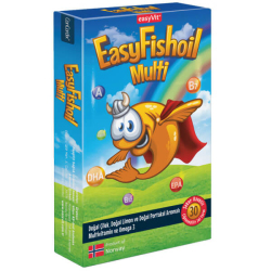 Easy Fish Oil Multi Omega 3 Çiğnenebilir Tablet 30 Adet Omega 3 Takviyesi - Easyvit - Easy Fish Oil