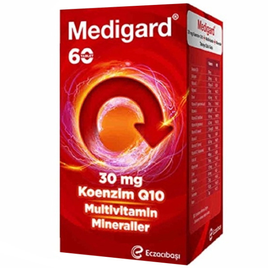 Eczacıbaşı Medigard Koenzim Q10 Vitamin ve Mineral Kompleks 60 Tablet - 1