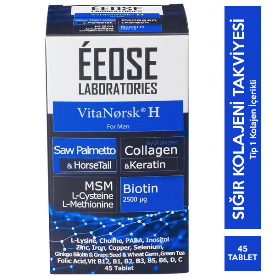 Eeose Collagen 45 Tablet (Erkekler İçin) Kolajen Takviyesi - 1