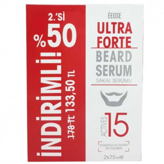 Eeose Ultra Forte Sakal Serumu 75 ml İkincisi %50 İndirimli Kofre - 1