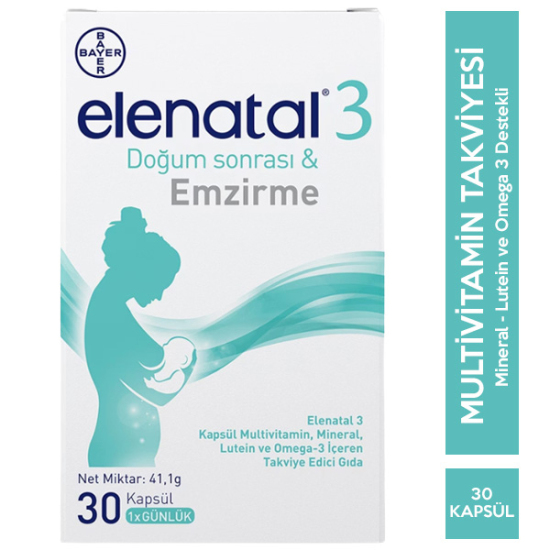 Elenatal 3 Takviye Edici Gıda 30 Tablet - 1