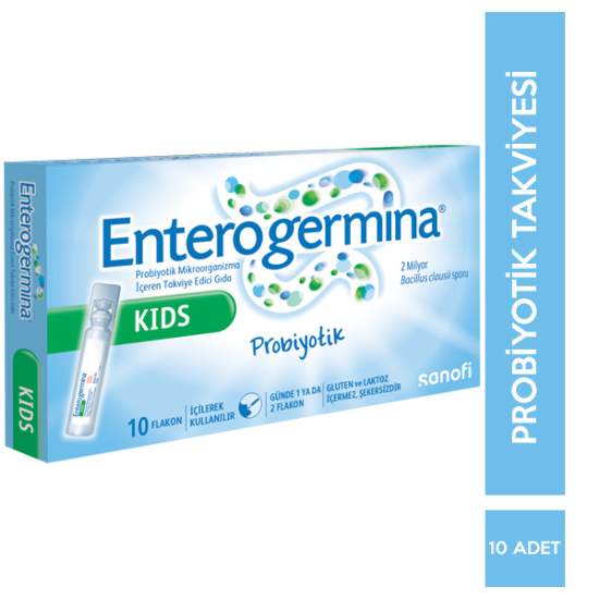 Enterogermina Kids 5 ml x 10 Flakon Çocuklar İçin Gıda Takviyesi - 1