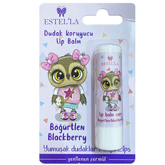 Estella Çocuk Dudak Koruyucu Lip Balm Böğürtlen 5 gr - 1