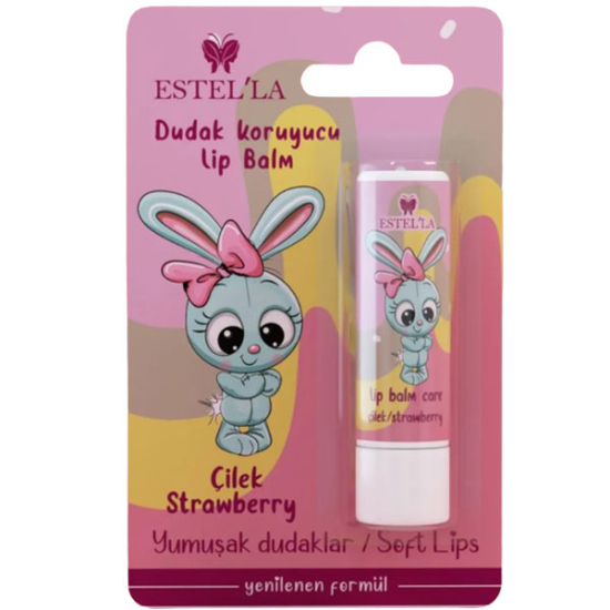 Estella Çocuk Dudak Koruyucu Lip Balm Çilekli 5 gr - 1