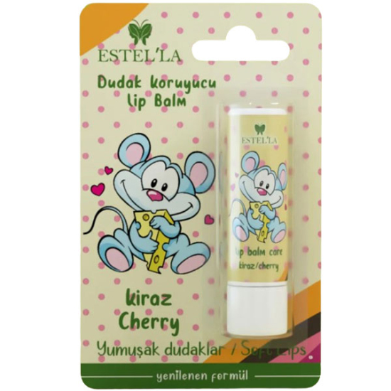 Estella Çocuk Dudak Koruyucu Lip Balm Kiraz 5 gr - 1