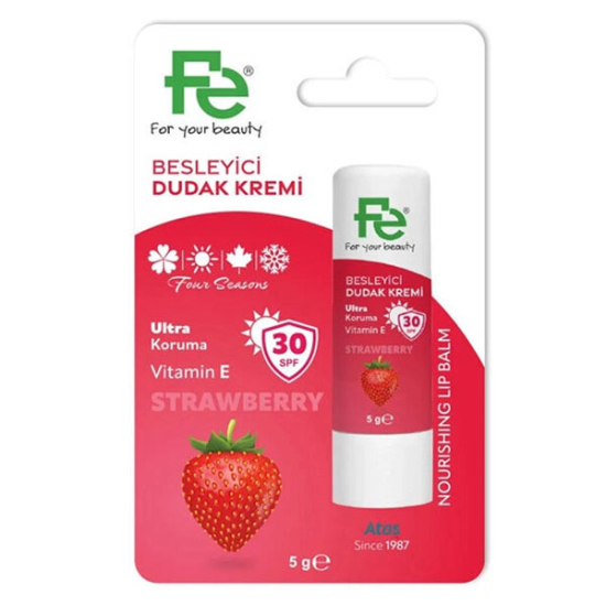 Fe Lip Balm Çilekli SPF30 5 gr - 1