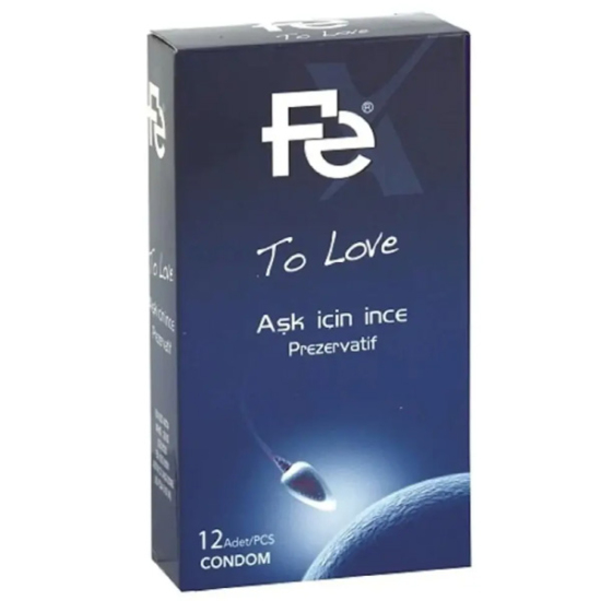 Fe To Love Aşk için İnce Prezervatif 12 Adet - 1