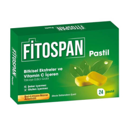 Fitospan Bal Limon Nane Aromalı 24 Pastil - Edis Pharma