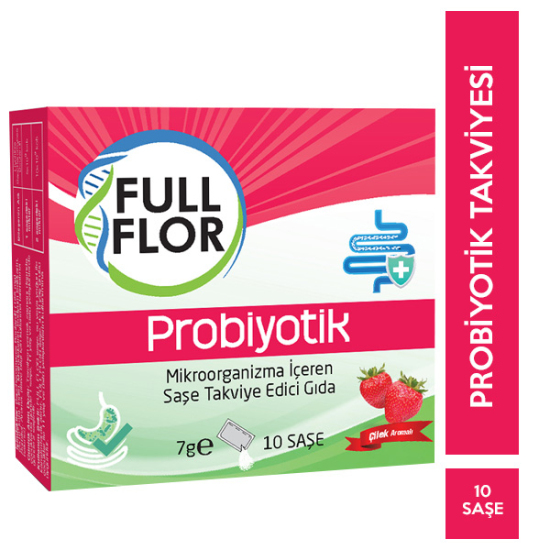 Full Flor Çilek Aromalı Probiyotik 10 Şase - 1