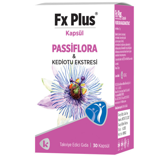 Fx Plus Passiflora ve Kedi Otu Ekstresi 30 Kapsül - 1